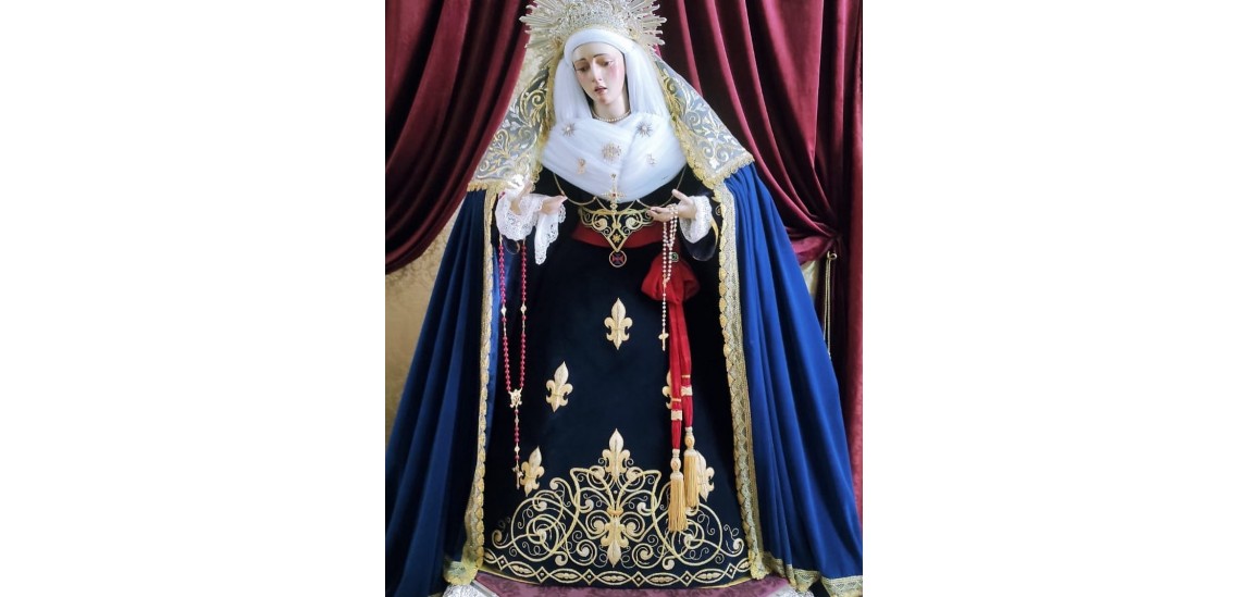 Saya azul de Ntra. Señora de la Trinidad (Torrevieja)